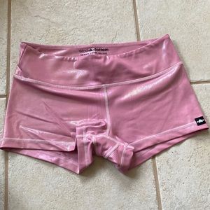 Wod Bottom pink Shinny Hiney CrossFit shorts